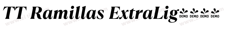 TT Ramillas ExtraLig字体转换